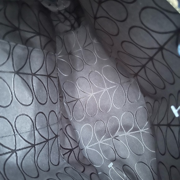 Orla Kiely Printed Pebble Grain Shoulder Bag Gondola Papyrus Print - Picture 6 of 8